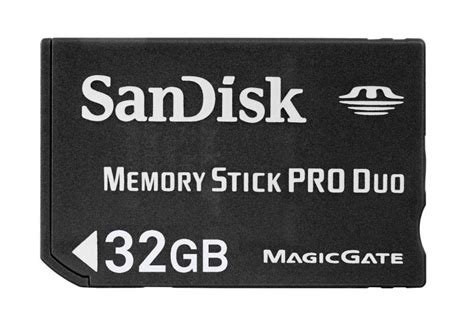 sandisk pro duo memory cards.